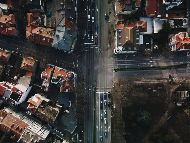 Продажба на имоти в България 22 Красива гледка в центъра на Варна от въздуха