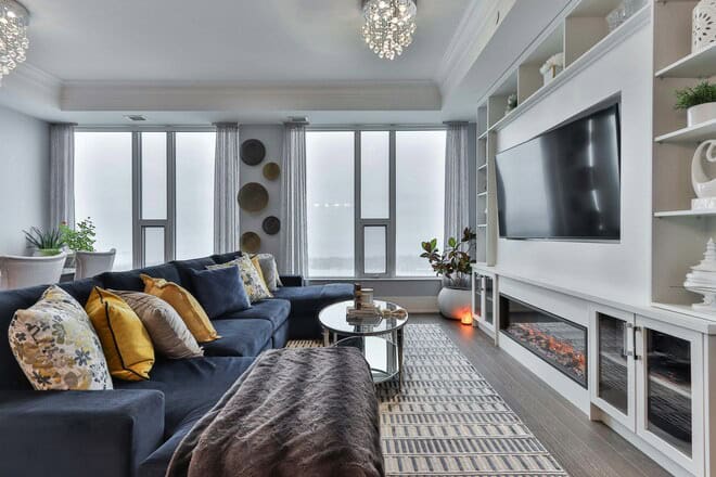 имоти под наем софия 9 Модерен интериор на стая в апартамент под наем в София